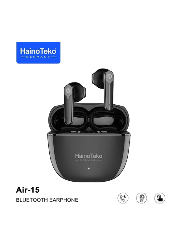 Haino Teko Wireless In-Ear Germany Air-15  Bluetooth Earphone, Black