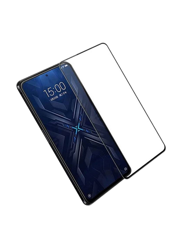 Xiaomi Poco F3/Xiaomi Black Shark 4/Xiaomi Black Shark 4 Pro Full Glue Tempered Glass Screen Protector, Clear