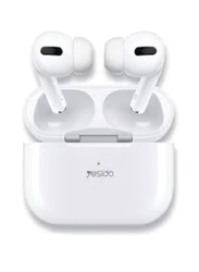 Yesido Wireless Bluetooth In-Ear Earbuds With Charging Case, White