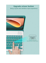 Dux Ducis Wireless Bluetooth English Keyboard Case Cover for Xiaomi Mi Pad 5/Mi Pad 5 Pro 11 Inch, Grey
