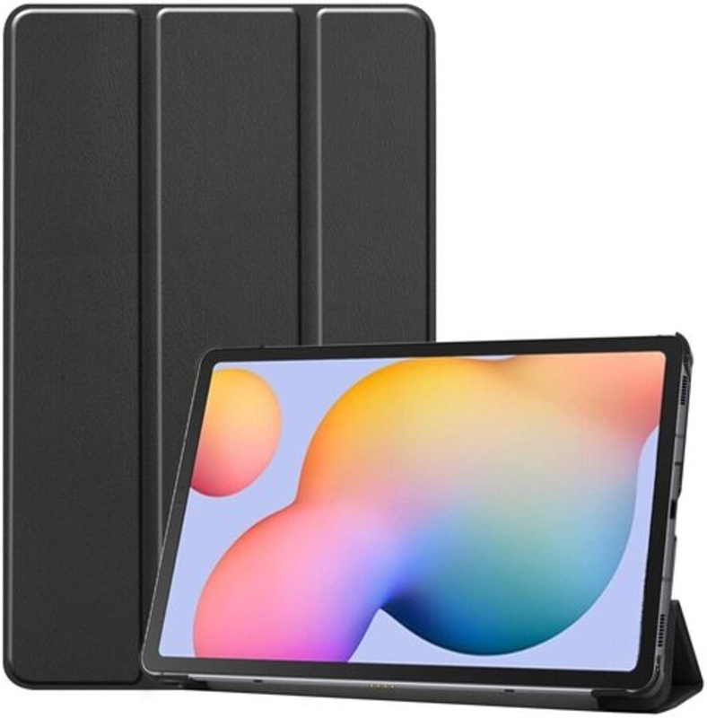 Dohui Samsung Galaxy Tab S6 Lite Ultra Slim Lightweight PU Leather Tablet Flip Case Cover, Black