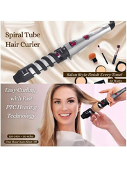 Arabest Hair Curler Spiral Tube With Ceramic Coating, Multicolour