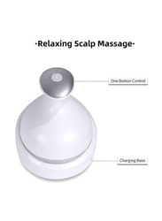 Portable Multifunctional Scalp Massager To Promote Blood Circulation Relieve Fatigue, White