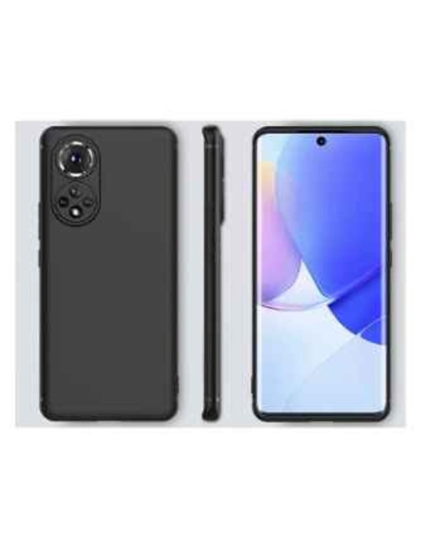 Huawei Nova 9 Anti Scratch Mobile Phone Case Cover with 2 Screen Protector, Black/Clear