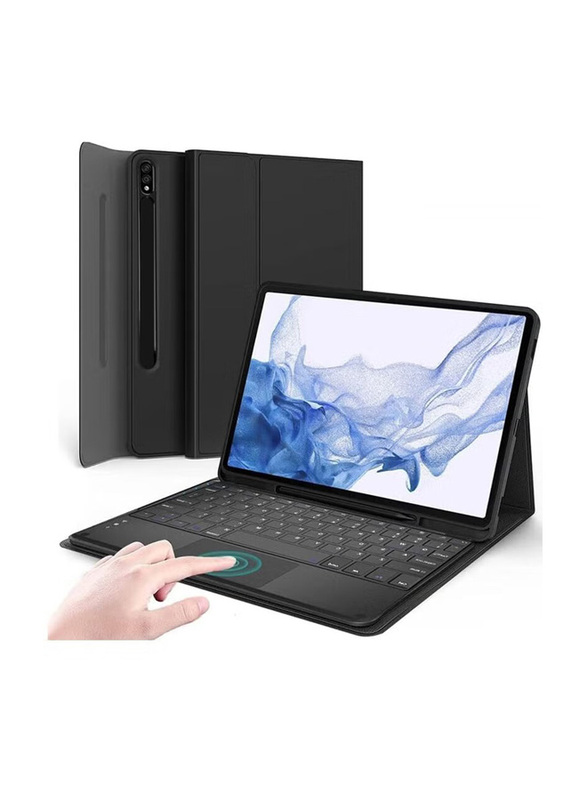 

Dux Ducis Samsung Galaxy Tab S9 Ultra 14.6 inch 2023 Wireless Bluetooth Keyboard Ultra Slim Tablet Case Cover, Black