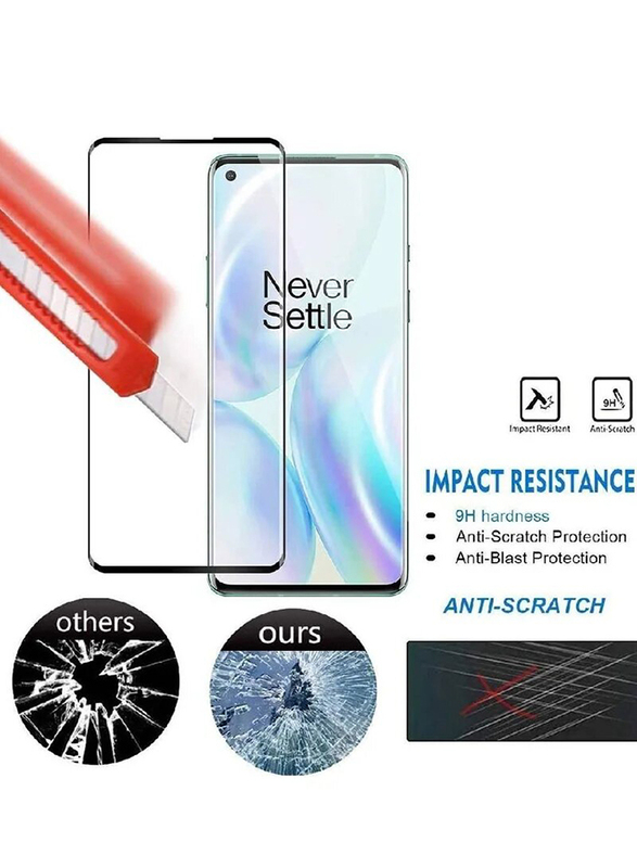 OnePlus 8 Tempered Glass Screen Protector, Clear