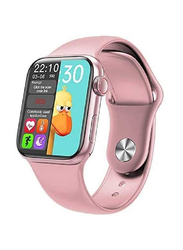 Android Smartwatch, 1.57-inch Square Screen, Heart Rate Monitoring, Bluetooth HD Call, Pink