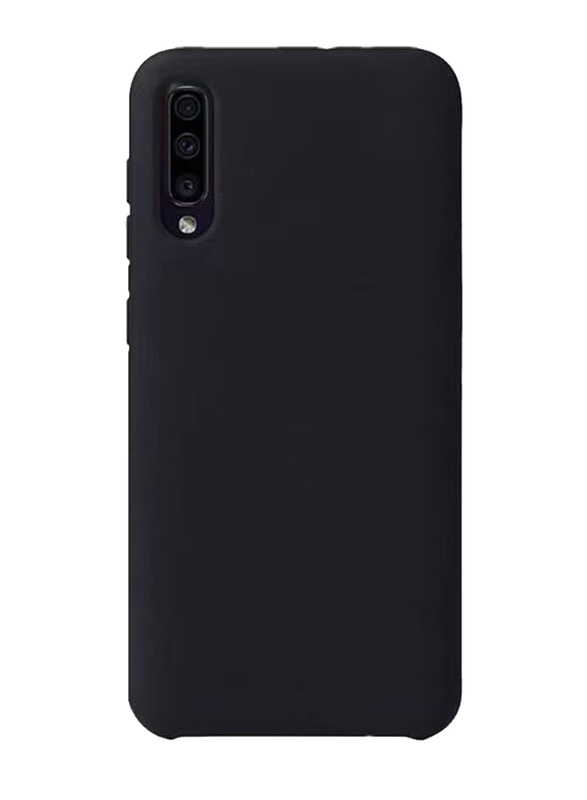 Samsung Galaxy A70S Silicone Mobile Phone Case Cover, Black