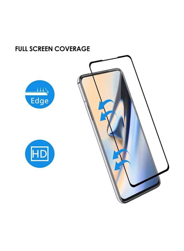 Huawei P40 Tempered Glass Screen Protector, Clear/Black