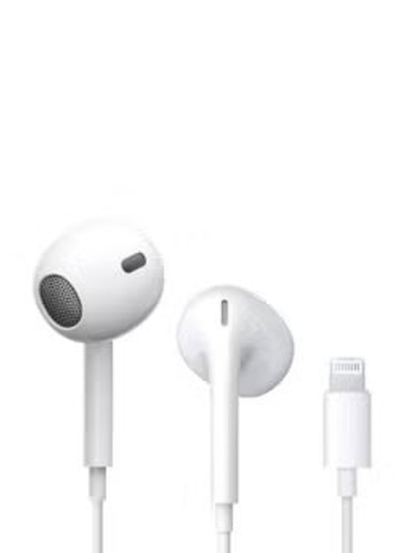 Wired Lightning In-Ear Earphone with Mic, White