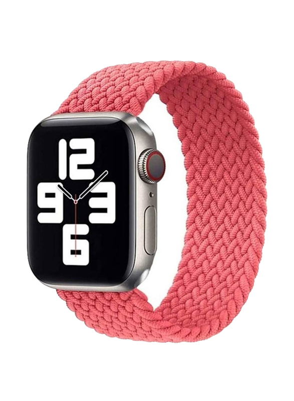 

Generic Replacement Braided Solo Loop Strap Band for Apple Watch 44mm, Pink