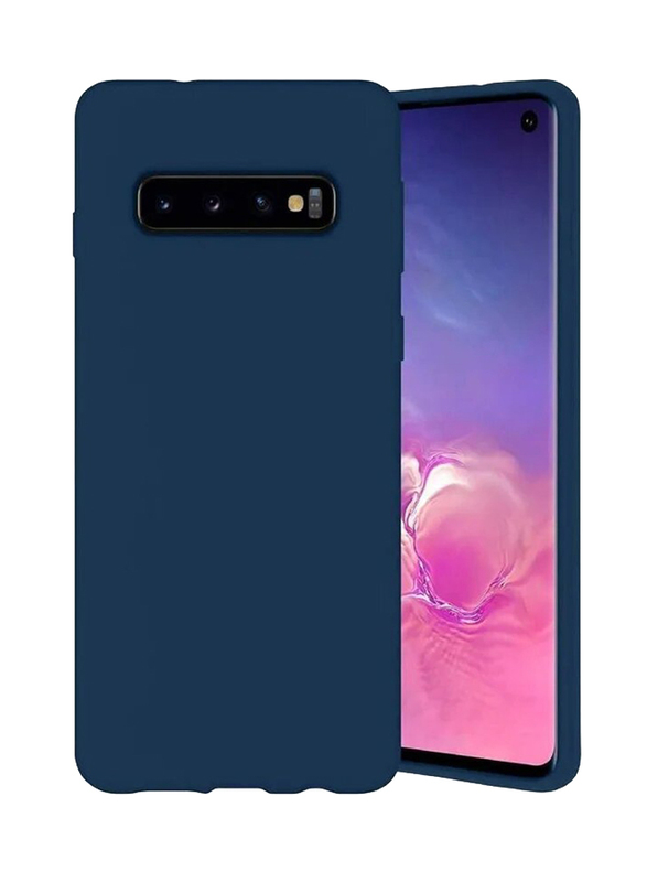 Samsung Galaxy S10 Protective Soft Silicone Mobile Phone Case Cover, Blue