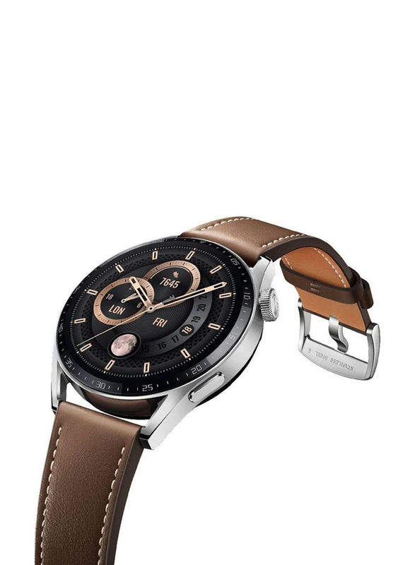 Ics Replacement High Quality Leather Strap for Xiaomi Watch S1 Pro, Brown