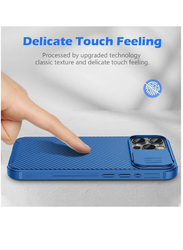 Nillkin Apple iPhone 15 Pro Cameshield Pro Slim Fit Shockproof Anti-Scratch Slide Camera Protection Mobile Phone Case Cover, Blue