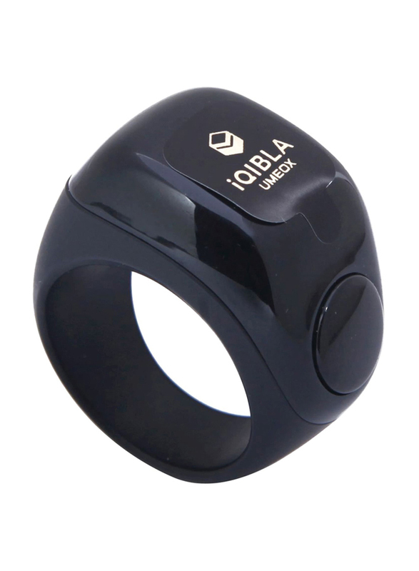 iQibla Flex Tasbih Smart Ring, F01BK, Black