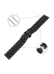 Classic Stainless Steel Smartwatch Strap Band for Huawei Smart Watch GT2/GT/Honor Magic 2, Black