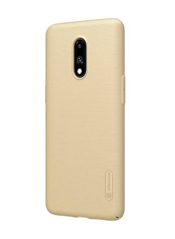 Nillkin OnePlus 7 Super Frosted Shield Hard PC Back Mobile Phone Case Cover, Gold