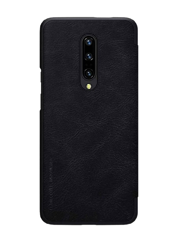 Nillkin OnePlus 7 Pro Qin Series Classic Flip Leather Protective Mobile Phone Case Cover, Black