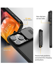 Nillkin Apple iPhone 15 Pro Max Magnetic Mobile Phone Case Cover with Camera Protection Cover, Black