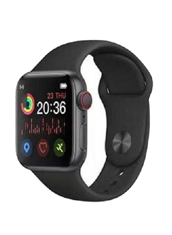44mm X7 Smartwatch with Heart Rate Blood Pressure Monitor, Black