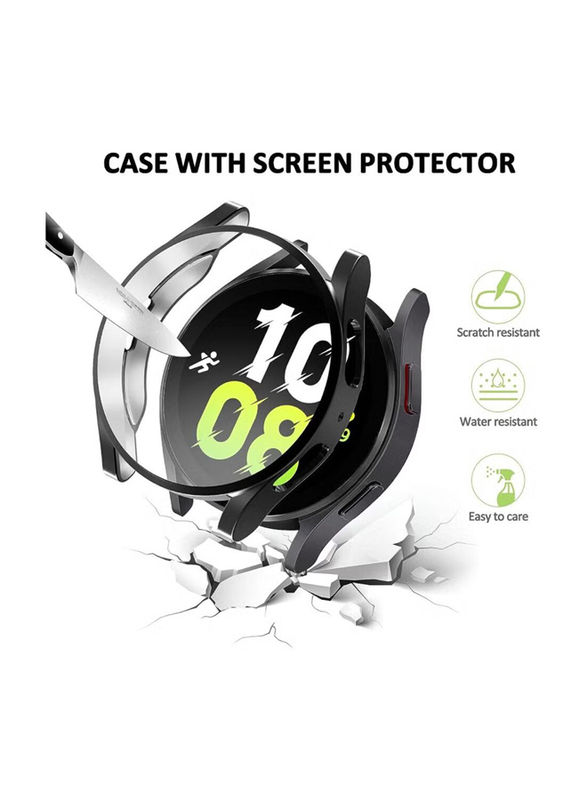 ZooMee Protective Ultra Thin Soft TPU Shockproof Case Cover for Samsung Galaxy Watch 4 40mm, Black