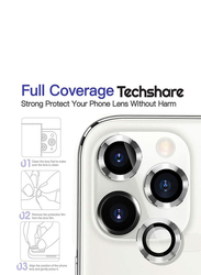 Techshare Apple iPhone 12 Pro Camera Lens Protector, 3 Pieces, Silver