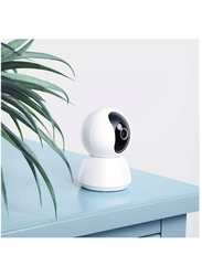 360 Degrees Home Security 2K Surveillance Camera, White