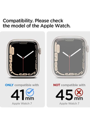 Thin Fit Designed Case Cover for Apple Watch Series 7 40mm, Crystal Clear