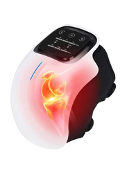 Pain Relief Infrared Heated Vibration Physiotherapy Arthritis Massager Cramps & Joint Warmer Rechargeable LED Display Knee Massager, One Size