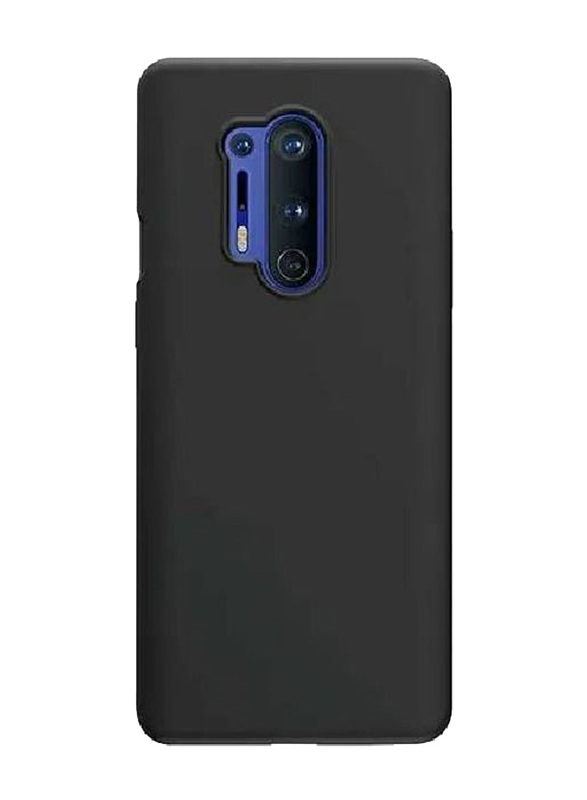 OnePlus 8 pro Silicone Protective Back Mobile Phone Case Cover, Black