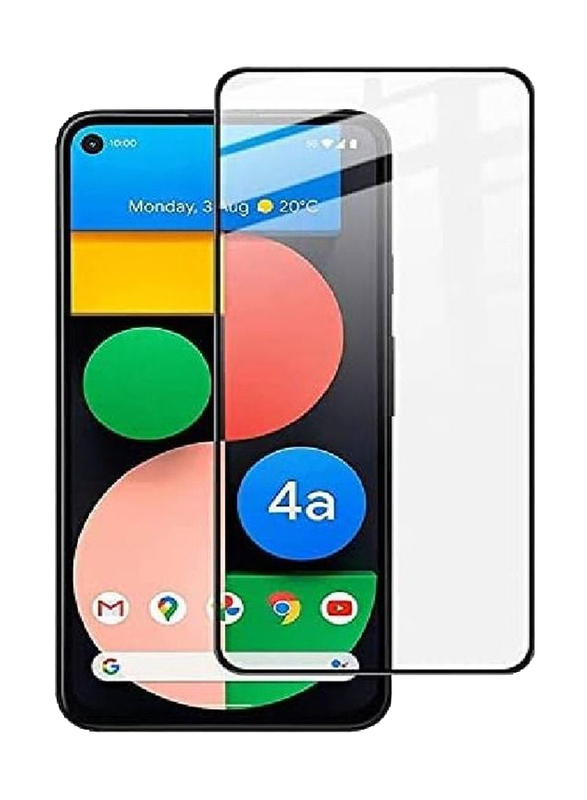 Google Pixel 4A 5G Full Coverage Bubble Free Tempered Glass Screen Protector, Clear