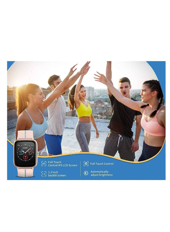 Smartwatch with Fitness Tracker & Heart Rate Monitor, Multicolour