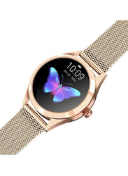 Fitness Tracker Waterproof Smartwatch for Women with Heart Rate, Sleep Monitor, Gold