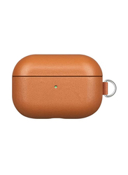 Protective Leather Case Cover for Apple AirPods Pro, Light Brown
