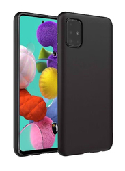 Samsung Galaxy M51 Protective Soft Silicone Mobile Phone Case Cover, Black