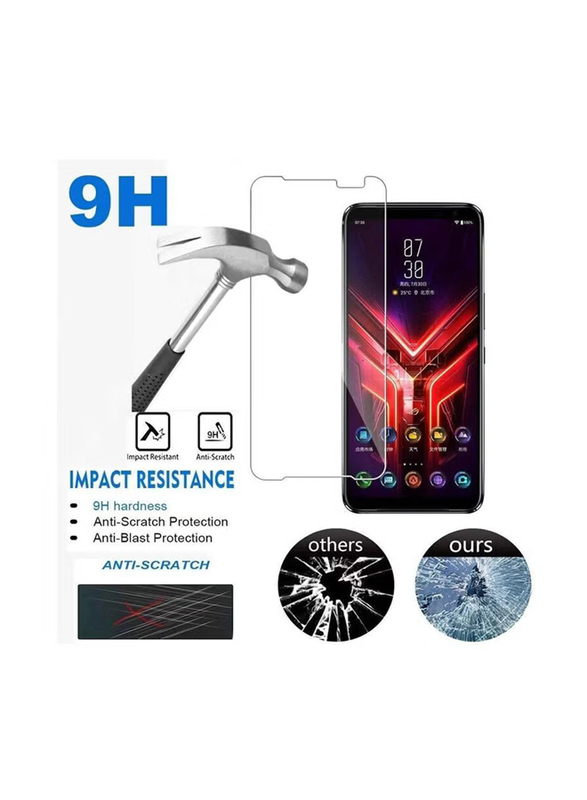 Asus ROG Phone 3 Anti Scratch Tempered Glass Screen Protector, Clear