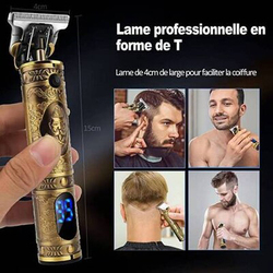 Professional Men’s Hair Trimmer, Gold/Black