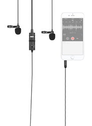 Boya BY-M1DM Omni-Directional Lavalier Microphone, LU-D5707, Black