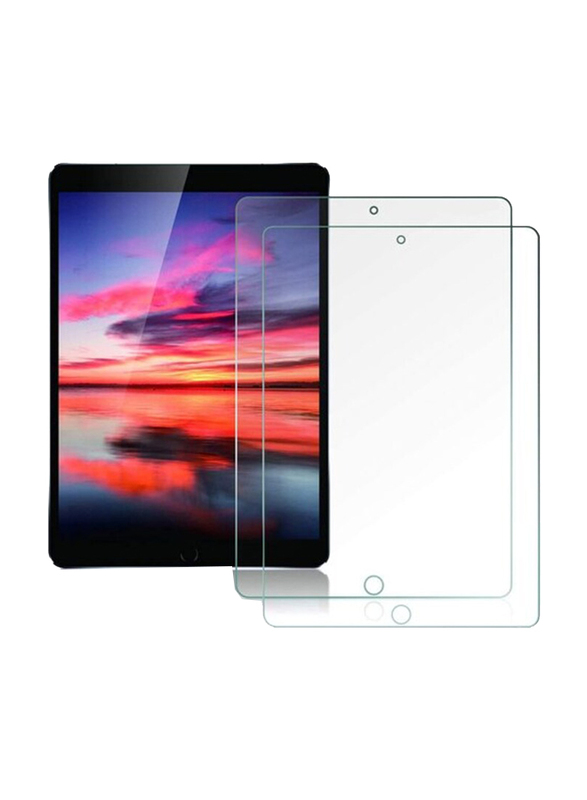 Apple iPad 5th Generation/iPad Pro 9.7/Air 2 2-Piece Tempered Glass, Bubble-Free Anti-Scratch Screen Protector, Clear