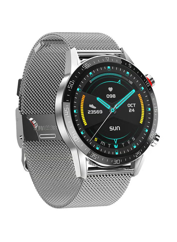 Waterproof Smartwatch with Bluetooth, Silver
