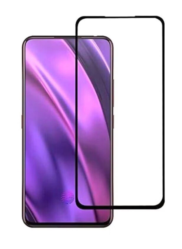 

Generic Oppo F11 Pro 9D Tempered Glass Screen Protector, 2 Piece, Black/Clear