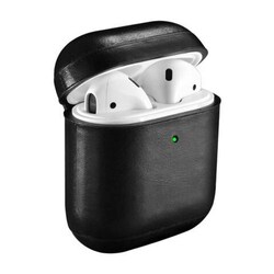 Apple Airpods 1 Leather Protective Case Cover, Black