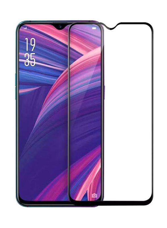 Huawei Y7 Prime (2019) 5D Tempered Glass Screen Protector, Clear/Black