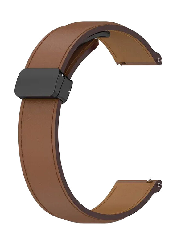 

Perfii Genuine Cow Leather Watch Strap for Samsung Gear S3 Frontier/Gear S3 Classic/Gear2 R380/Gear2 Neo R381 22mm, Brown