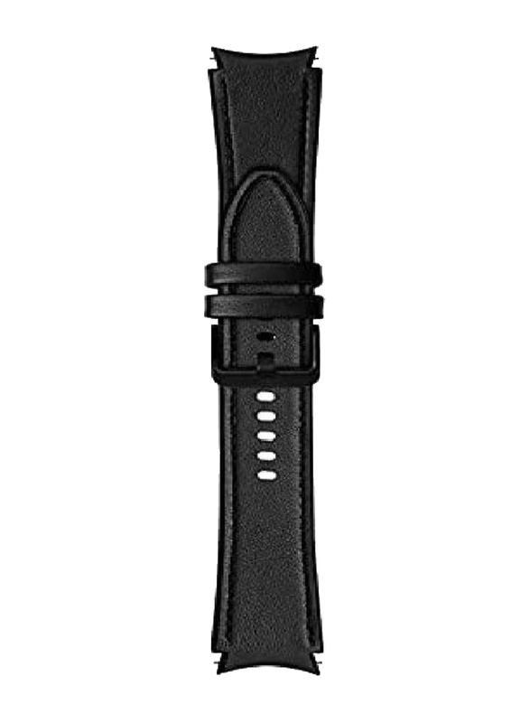 Leather Replacement Band for Samsung Galaxy Watch 4, Black