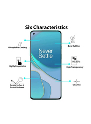 OnePlus 8T Tempered Glass Screen Protector, Clear/Black