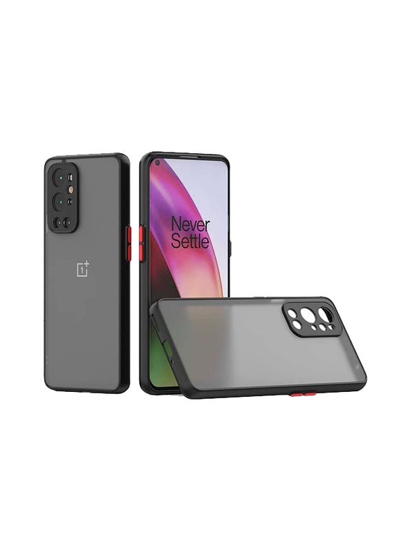 OnePlus 9 Pro Matte Hard PC Back Bumper Slim Protective Mobile Phone Case Cover, Black