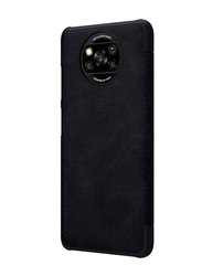 Nillkin Poco X3 Pro Protective Leather Flip Mobile Case Cover, Black