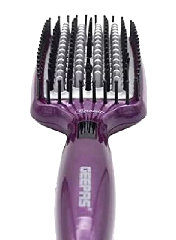 Geepas Ceramic High Quality Hair Dryer Brush, Purple