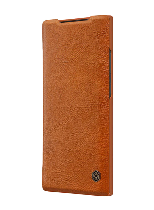 Nillkin Samsung Galaxy Note 20 Ultra Stylish Durable Slim Flip Wallet Mobile Phone Case Cover, Brown